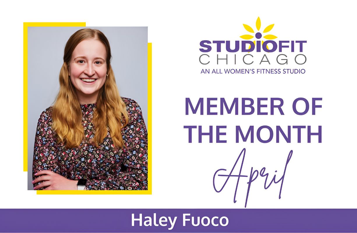 Haley Fuoco went from APrils Member of the Month to Trainer at Studio Fit Chicago