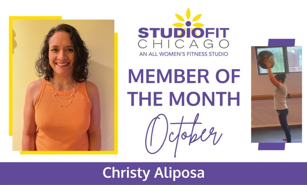 Christy Aliposa, Studio Fit Chicago'S October Member Of The Month!