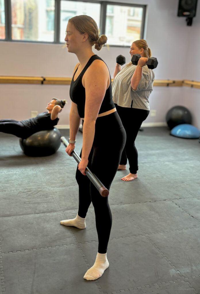 Personal Trainer at Studio Fit Chicago, Haley Fuoco working out