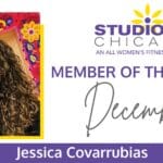 Jessica Covarubbias is studio fit chicagos December Member of the Month!