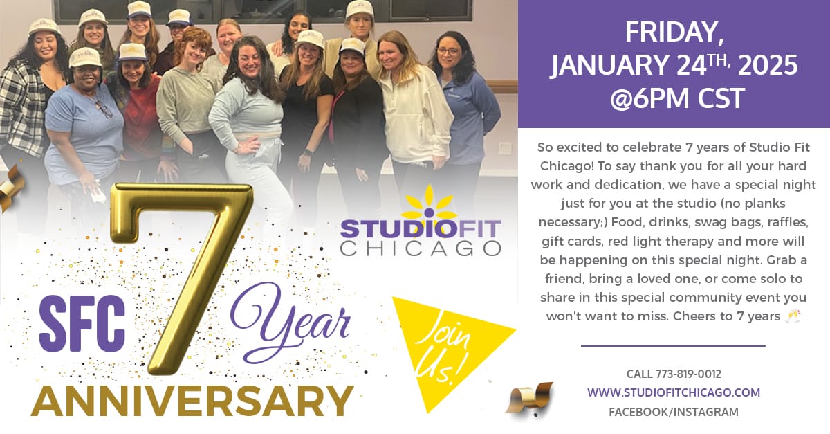 7th Year Aniversary Party at Studio Fit Chicago, an all Women's Fitness Studio