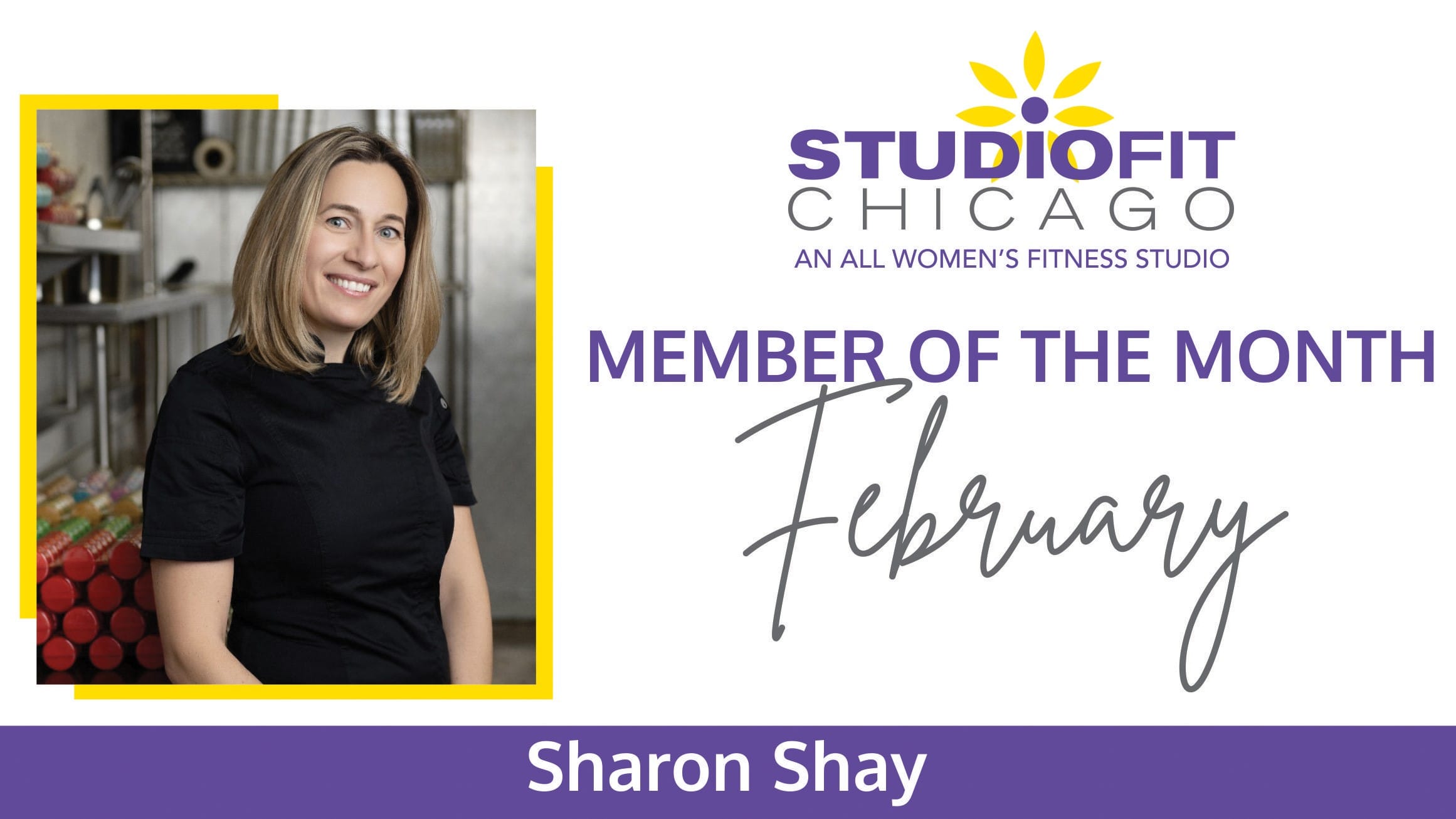 Women's Gym, Studio FIt Chicago, Spotlights Sharon Shay as February Member of the Month