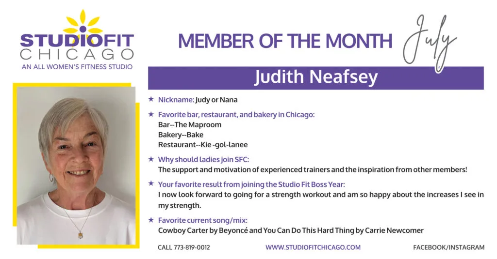 Judith Neafsey - July Member Of The Month Judith Neafsey