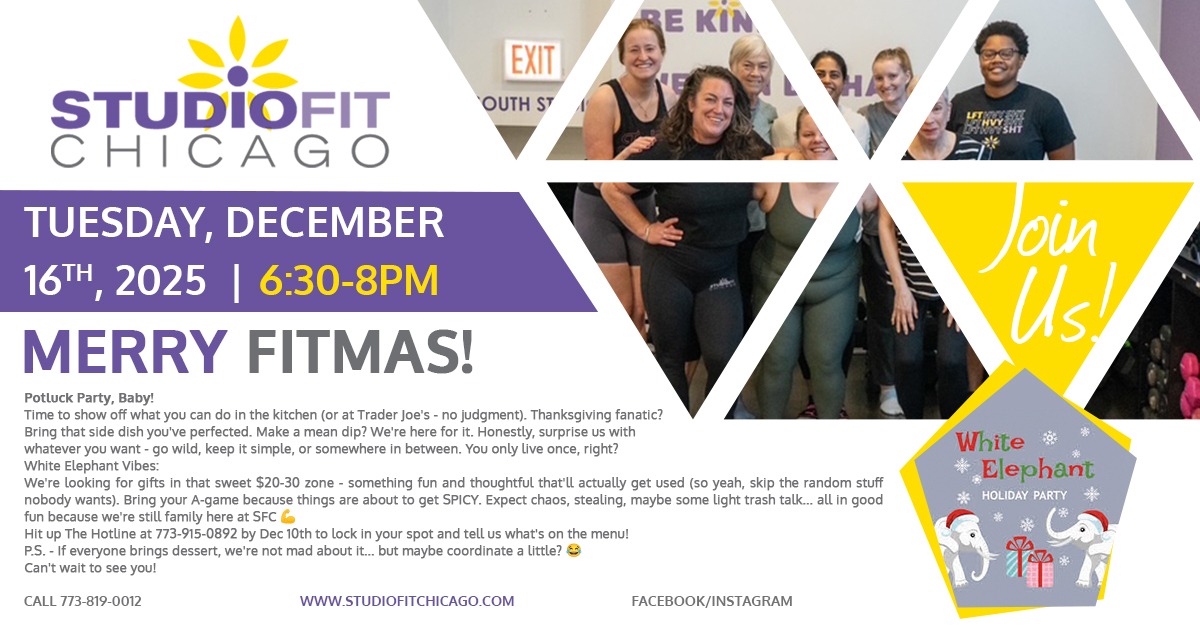 Merry Fitmas! Xmas Event In Studio Fit Chicago