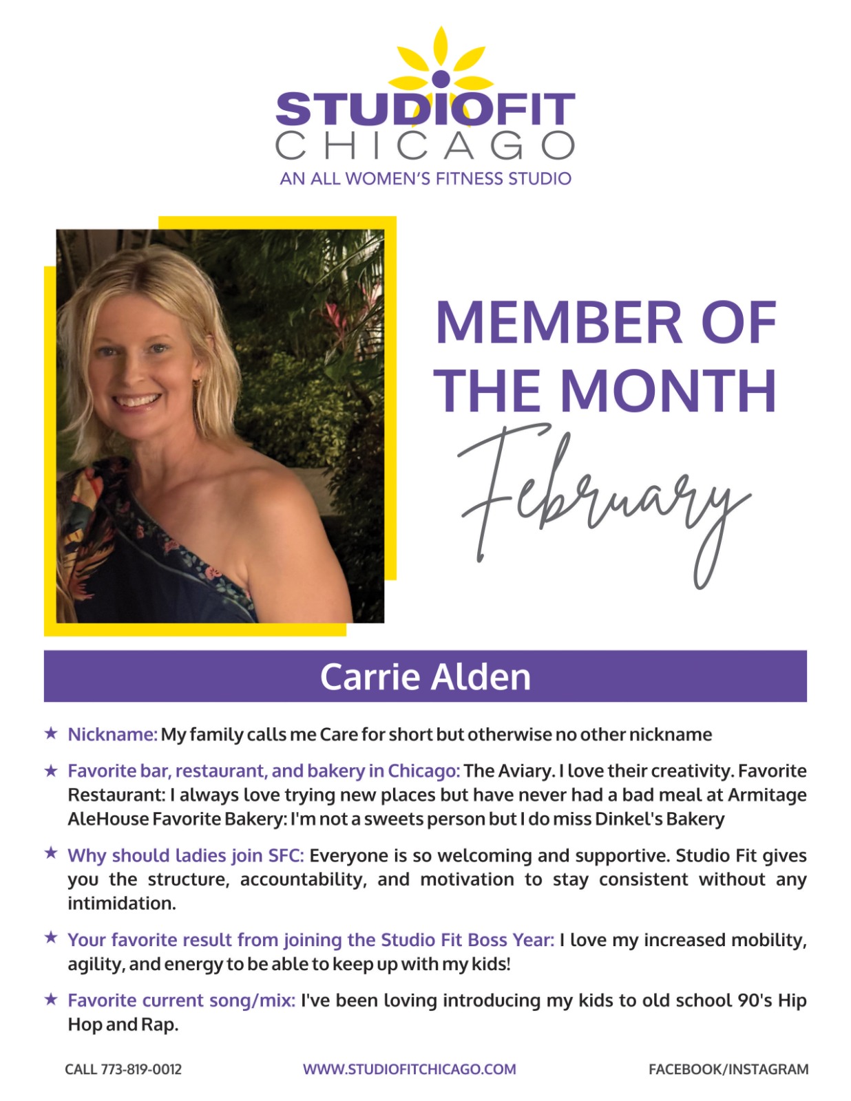 February 2026, Member Of The Month - Carrie Alden Carrie Alden