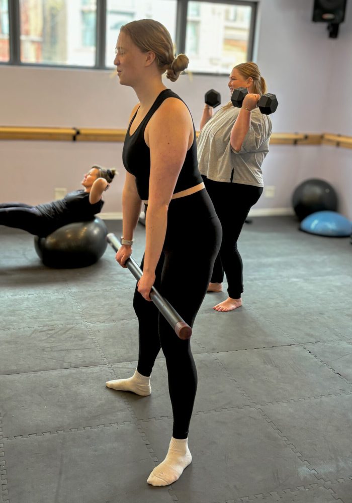 Personal Trainer at Studio Fit Chicago, Haley Fuoco working out